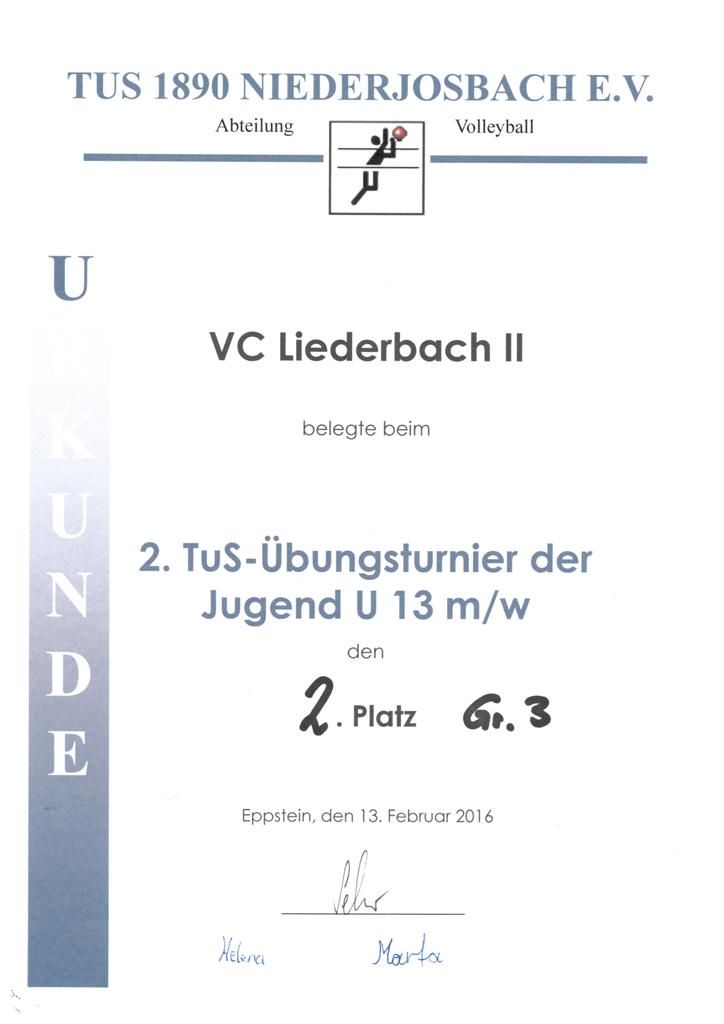 Urkunde Maedels