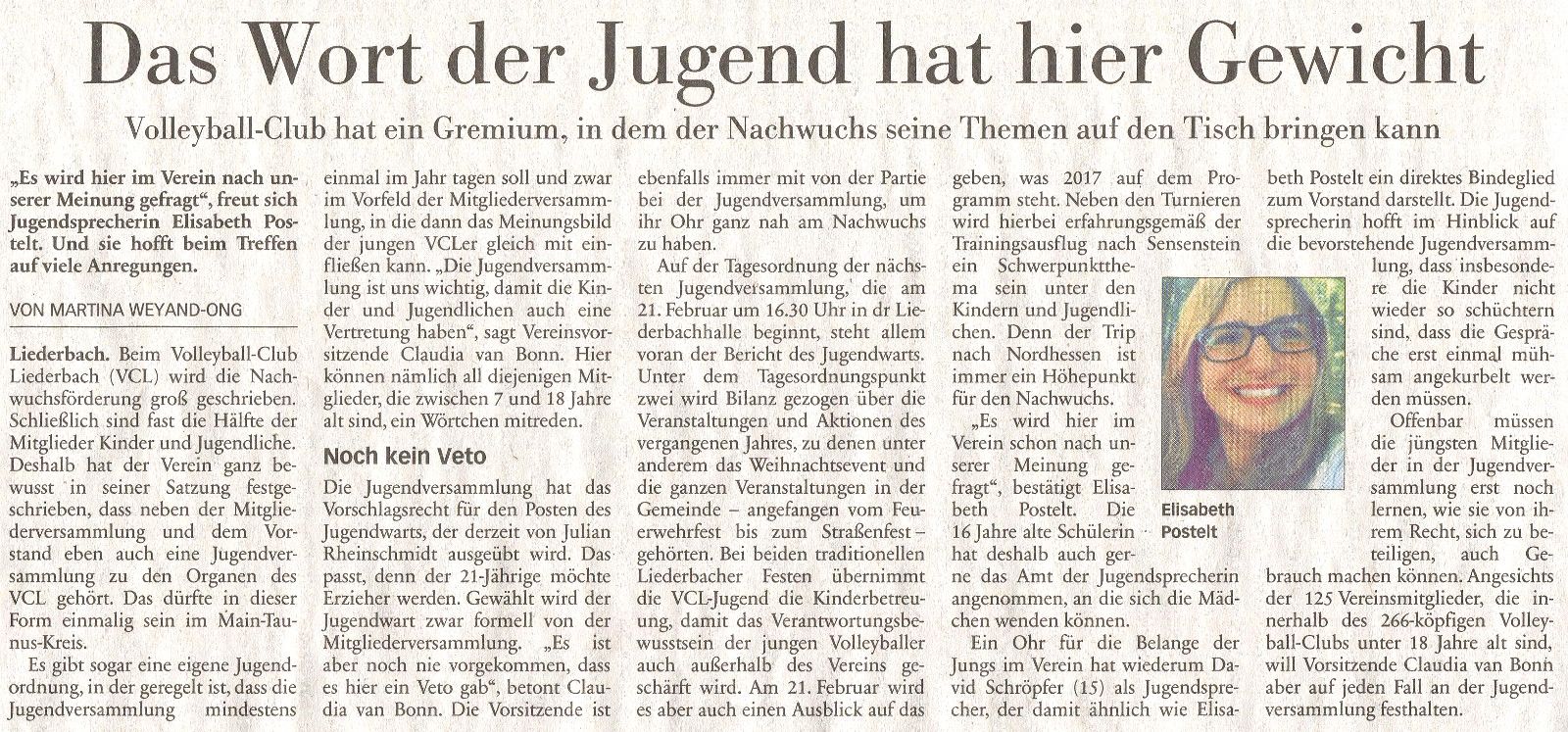 Jugendversammlung 2017