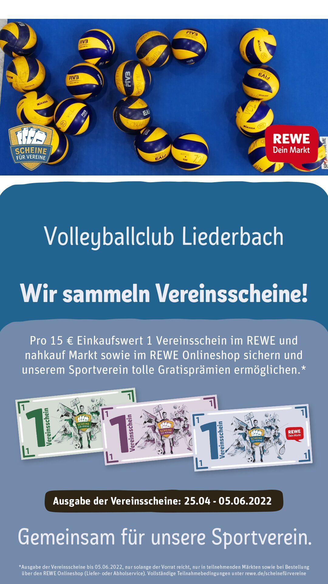 Rewe Scheine fuer Vereine Poster Story